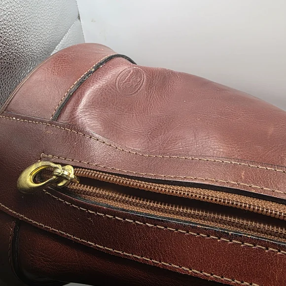 VTG Tedeschi Paris Leather Bucket Bag • Cognac French Equestrian - Picture 13 of 15